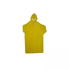 pvc-non-woven-material-rain-coat-yellow