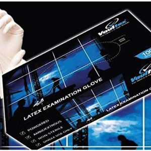 Vaultex GMS Powdered Disposable Latex Examination Gloves
