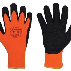 Vaultex MFR Black/Orange Latex Coated Gloves