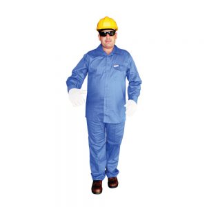 Workland C2P 100% Cotton Pant & Shirt Royal Blue