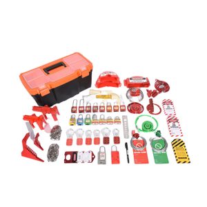 Lok Force LOKT-MPBL-205 Mechanical Loto Kit Plastic Tool Box - Large
