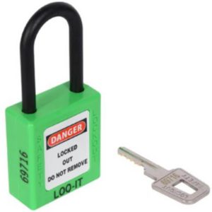 Loq-it PD-LQGNKDN38 Safety Lockout Padlock Green(MOQ of 5 Pcs)