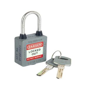 loto-lok3ptpgykdr40 3 ptp three point traceability padlock grey