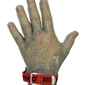 Honeywell MRC 2542003R0302 Chain Mesh Glove with Plastic Strap for Food Industry Medium