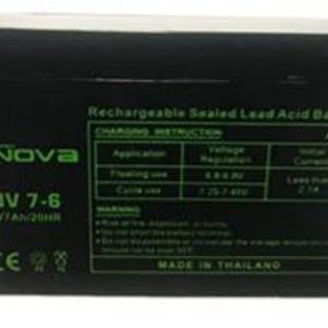 Nova NV7-6 Rechargeable Sealed Lead Acid Battery 6V, 7Ah/20Hrs(MOQ of 2Pcs)