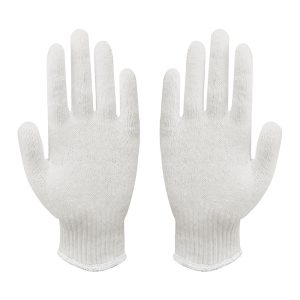 Ameriza M106571721 Cotton-Bleach White Overlock Gloves