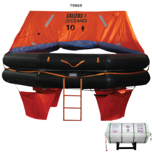 Lalizas - Liferaft SOLAS OCEANO, Throw Over-Board Type, Canister A - 10prs