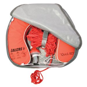 Lalizas - Set Horseshoe Lifebuoy Quick RD Lifeb. Light 71325, Case Gray - Orange