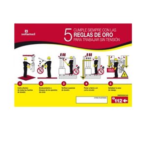 Sofamel 730 Five Golden Rules PVC Signs (French)