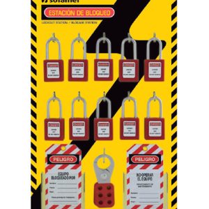 Sofamel 765 LS- 10 Lockout Station (Without Products) 486 x 300 x 60mm