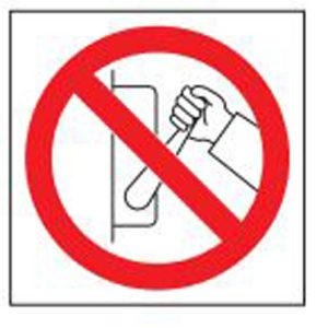 Prohibition safety sign - Do Not Operate