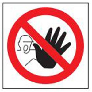 Prohibition safety sign - No Access