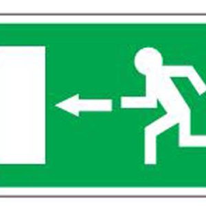 Safe Exit Door Left Safety Sign