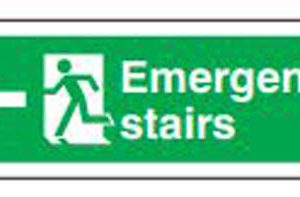 Safe Safety Sign - Emergency Left