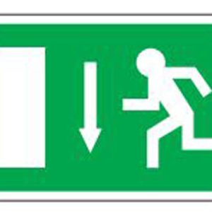 Safe Safety Sign - Exit Door Down
