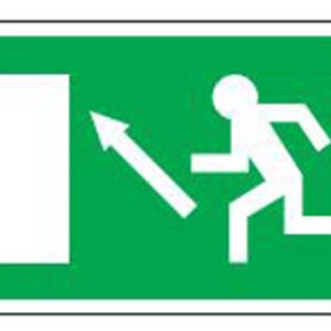 Safe Safety Sign - Exit Door Left Up