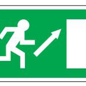 Safe Safety Sign - Exit Door Right Up