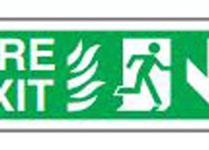 Safe Safety Sign - Fire Exit Down