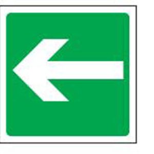 Safe Safety Sign - Safe Arrow Left