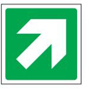 Safe Safety Sign - Up Arrow Right