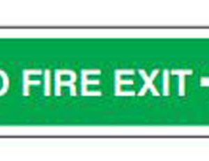 Safe Safety To Fire Exit Right Sign