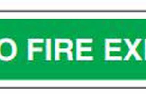 Safe Safety To Fire Exit Sign
