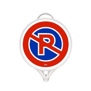 195 A No Parking Sign 2 Side Round Sign Board