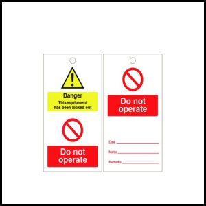 Generic - PVC Danger Tag - LSP-D1-TAGD-403(Minimum Order of 50 Pcs)