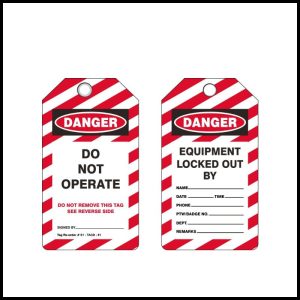 Generic - PVC Danger Tag - S1-TAGD-01(Minimum Order of 50 Pcs)