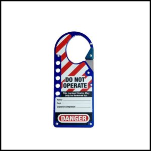 Loto-Lok - Lockout Hasp with Snap-On Clip, Blue - HSP-MST-724B