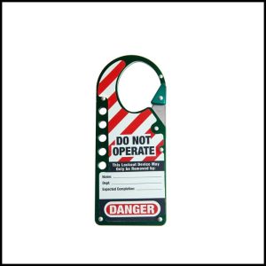 Loto-Lok - Lockout Hasp with Snap-On Clip, Green - HSP-MST-724G