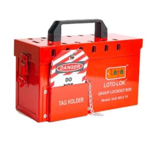 Loto-Lok - Steel Group Lock Box, Red - GLB-SR13