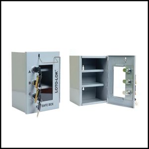 Loto-Lok - Steel Key Safe Box Grey - KSB-7L