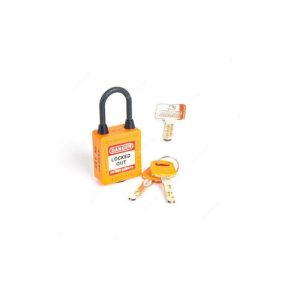 Loto-Lok - Three Point Traceability Lockout Padlock, Orange - 3PTPOKDMKN40
