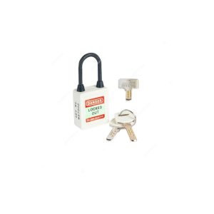 Loto-Lok - Three Point Traceability Lockout Padlock, White - 3PTPWKDMKN40