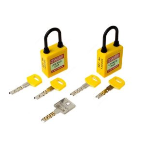 Loto-Lok - Three Point Traceability Padlock, Yellow - 3PTPYKDMKN40