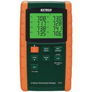 Extech - 12-Channel Datalogging Thermometer - TM500