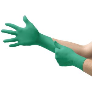 Ansell - TouchNTuff Disposable Nitrile Glove with Enhanced Chemical Splash Protection Gloves, Box of 100 Pcs - 92-600