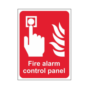PVC "FIRE ALARM CONTROL PANEL" Signage Board 30"×10"