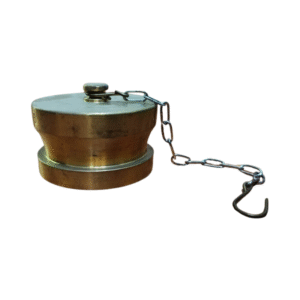 Landing Valve Cap with Chain 2-1/2" Brass