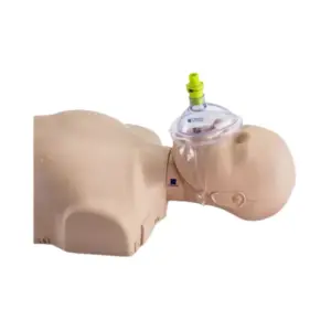 PRESTAN Adult CPR Training Face Masks with Adapters, 10-Pack